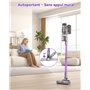 VSTOKY Aspirateur Balai sans Fil 580W/55KPa, Autonomie 75Min, Écran LED, Brosse Anti-Enchevêtrement, Support Murale, pour Poils 