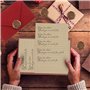 22 PiècesL'ensemble de Papeterie Vintage Papier，Vintage Enveloppe、Papier à Lettre Kraft Vintage，Adecuado para el día de San Vale