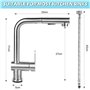 Robinet Cuisine Douchette, Mitigeur Cuisine avec Douchette Extractible, Robinet Cuisine Douchette avec 2 Modes de Pulvérisation,