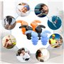 3 Paires Bouchons d'Oreille de Natation pour Enfants(6-14 ans), Bouchons d'Oreilles en Silicone Réutilisables et Imperméables, P