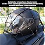 Filet De Chargement De Moto 2 Pièces, 1 Corde Tressée pour Casque, Couvre-Bagages en Maille, Filet De Réservoir De Carburant De 