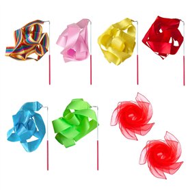6 Rubans De Gymnastique Et 2 Foulards De Danse