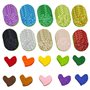 Lot de 60 feuilles de feutre colorées pour diffuseur d'huiles essentielles