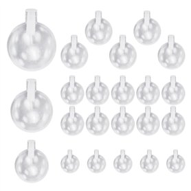 ZGDEIWGF Lot de 20 jouets à presser pour chien avec airbag - Accessoires en plastique - Jouet couineur pour chien