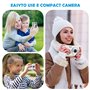 Appareil Photo Numérique, Appareil Photo Compact HD 1080P avec Carte de 64 Go, 40MP Appareil Photo 8X Zoom Numérique Rechargeabl