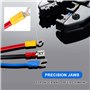 VFANDV Pince à Sertir, Pince a Sertir Cosse Electrique, 300 Cosses Electriques a Sertir 1.5-6 mm², Pince Sertir Cosse pour Insta