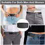 Lot de 4 ceintures sans boucle pour homme - Ceinture élastique réglable - Ceinture Velcro réglable - Ceinture latérale invisible