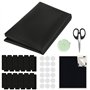 Store enrouleur occultant sans perçage - 145 x 100 cm - Pour fenêtre de toit - Protection solaire - En tissu occultant - 100 % o