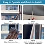 Store enrouleur occultant sans perçage - 145 x 100 cm - Pour fenêtre de toit - Protection solaire - En tissu occultant - 100 % o