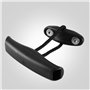 2pcs / Set poignées de Kayak avec vis durables en Nylon Noir canoë Bateau Tirer poignée de Transport avec Cordon Avant arrière A