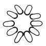 Alomejor 10Pcs / Pack Tirettes de Fermetures Tire Zip Cordon Zipper Pull Cordon de Tirage en Plastique pour Curseur de Fermeture