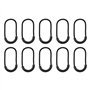 Alomejor 10Pcs / Pack Tirettes de Fermetures Tire Zip Cordon Zipper Pull Cordon de Tirage en Plastique pour Curseur de Fermeture