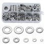 Lot de 800 rondelles plates en acier inoxydable pour charnière de porte avec boîte de rangement