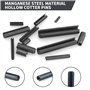 Lot de 9 chasse-goupilles 1,5 mm à 8 mm 40CR-V en acier 40CR-V et 13 goupilles à ressort creuses pour bois, plastique, cuir, bij