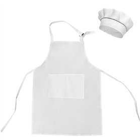 KZNKZN Ensemble tablier et toque de chef pour enfants de 7 à 13 ans