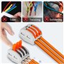 60 pièces Connecteurs électriques avec levier de commande, Rapide Connecteur de Fil de Câble, Bornes de Connexion Automatique, 3
