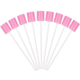 HXMJIED Lot de 100 écouvillons bucco-dentaires pour soins bucco-dentaires