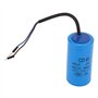 Condensateur 400uF 250V AC,Condensateur de Démarrage du Moteur,avec Fil Conducteur,50 / 60Hz pour Compresseur d'air de Moteur et