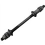 TypoGrove Essieu de vélo noir à dégagement rapide, axe de vélo de 190 mm, roue arrière à plusieurs vitesses, essieu de moyeu 3/8