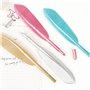 GZGXKJ 4 Pièces Stylo à bille fantaisie en forme de plume 0,5 mm Stylos à Gel Encre Noire Stylo à Bille Rétro pour Fille et Femm