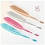 GZGXKJ 4 Pièces Stylo à bille fantaisie en forme de plume 0,5 mm Stylos à Gel Encre Noire Stylo à Bille Rétro pour Fille et Femm