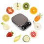 Balance De Cuisine Échelle De Nourriture Kitchen Scale Numérique Multifonction en Acier Inoxydable Cristaux Liquides avec Gamme 