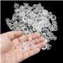 Lot de 100 bouchons d'encre jetables en plastique pour capsules d'encre moyenne 9 mm