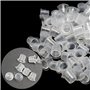 Lot de 100 bouchons d'encre jetables en plastique pour capsules d'encre moyenne 9 mm
