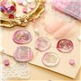 Perles de Cire à Cacheter 380 Pièce Cire d'Étanchéité kit de sceau de cire pour les Invitations de Mariage(15 Couleurs)
