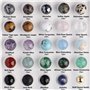625pcs De Pierre Naturelle Multicolore 8 mm 24 Styles Perles de Pierre pour la Fabrication de Bijoux et la Guérison des Pierres 