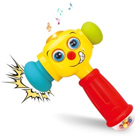 HOLA Jouet pour bébé dès 1 an avec Jeu de Marteau Musical et hochet