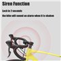 Sonnette de vélo électrique - Alarme antivol - 120 dB - Avec 4 modes sonores - Rechargeable par USB - Pour enfants et adultes