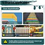 ELIOFANEIA Pistolet à Peinture 2 x 4000mAh Batteries Au Lithium et Chargeur 21V, Pulvérisateur Électrique 1200ML HVLP, 5 Buses, 
