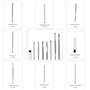 8 Pcs Cuillère à Oreille en Acier Inoxydable