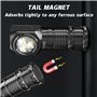 L.StarryIsland Lampe Frontale Rechargeable，1300 Lumen Mini Torche Led Puissante，Usb Rechargeable, 7 Modes D'éClairage, Pour le T