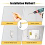 AccEncyc Lot de 10 crochets muraux en forme de J en acier inoxydable 304 pour cadre photo, miroir