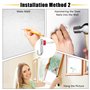 AccEncyc Lot de 10 crochets muraux en forme de J en acier inoxydable 304 pour cadre photo, miroir