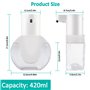 Mezzar 420ml Distributeur Savon Mural Automatique USB Rechargeable IPX5 Étanche pour Cuisine