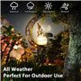 Comius Sharp Lampe Solaire Exterieur Jardin, Decoration Jardin Exterieur - Lampe De Sol Décorative En Métal Imperméable Pour Le 