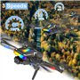 Drone avec 2 Caméra Réglage électrique Caméra, GuKKK 4K Mini Drone Caméra Pliable Active d'évitement d'obstacles, Drone Quadrico