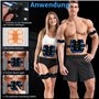 GuKKK Electrostimulateur Musculaire,EMS Abdominale Electrostimulation,Abdominaux Electrostimulateur Musculaire 6 Modes,Appareil 