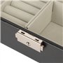 Boîte à Bijoux pour Homme, Montre, Lunettes, Bagues, Organisateur de Rangement, Boîte à Bijoux Verrouillable, étui à Bijoux Poly