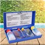 Testeur de piscine, PH chlore qualité de l'eau Test Kit Testeur de piscine Analyse d'eau Box