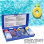 Testeur de piscine, PH chlore qualité de l'eau Test Kit Testeur de piscine Analyse d'eau Box