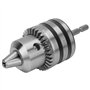 Mini Mandrin de Perçage 3,0-16 mm 1/2-20 UNF avec Clé pour Mandrin et Adaptateur pour Tête Hexagonale 1/4