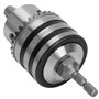 Mini Mandrin de Perçage 3,0-16 mm 1/2-20 UNF avec Clé pour Mandrin et Adaptateur pour Tête Hexagonale 1/4