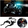 Broco Maitre Cylindre Frein Avant Moto, Universal 7/8" (22 mm) frein moto embrayage réservoir du maître cylindre Set Noir Manett