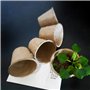 Woohome 153 PCS Pots Biodégradables, 100 PCS Pot de Semis en Fibre Biodégradable de 6 cm, Etiquettes Blanches en Plastique, Outi