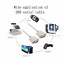 PNGKNYOCN Câble série RS232 Null Modem, câble d'extension croisé DB9 femelle à femelle 2-3 pour ordinateurs, imprimantes, scanne