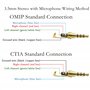 PNGKNYOCN connecteur 3.5mm Jack a souder, 1/8" TRRS 4 pôles plaqué Or Connecteur de borne de câble Audio de Remplacement pour ré